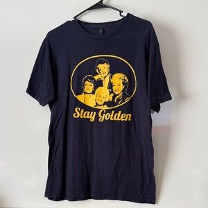 Stay Golden Graphic Tee - Navy